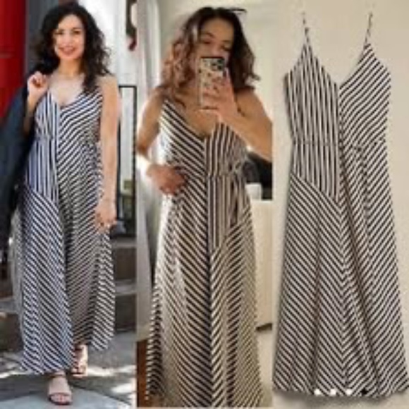 Banana Republic Gully Asymmetrical Seam Midi Dress Size XS - Picture 1 of 5
